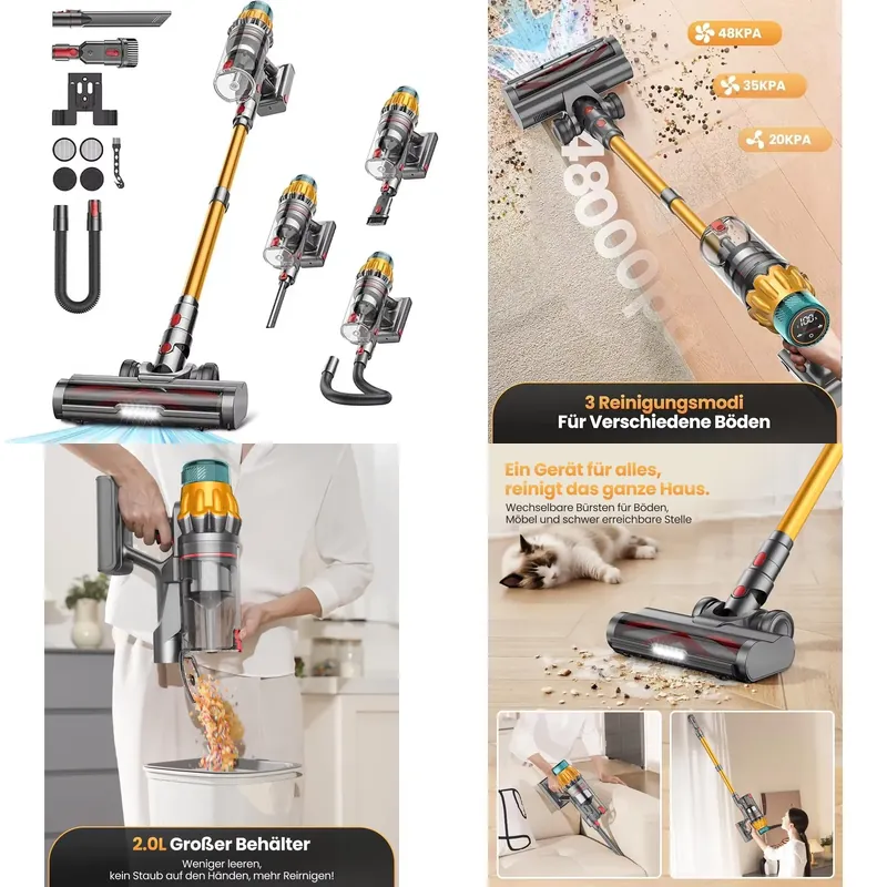 Car Vacuum - مكنسة كهربائية محمولة لاسلكية V16 بقوة
