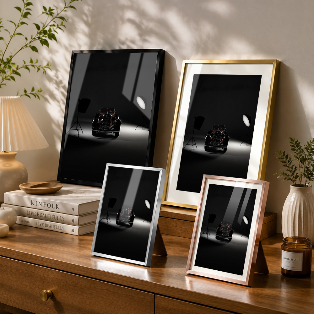 لوحة معدنية مؤطرة لسيارة كلاسي - مراجعة Car Mirror وسعره
